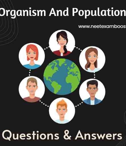 Organism And Population Class 12 Important Questions And Answers MCQ PDF