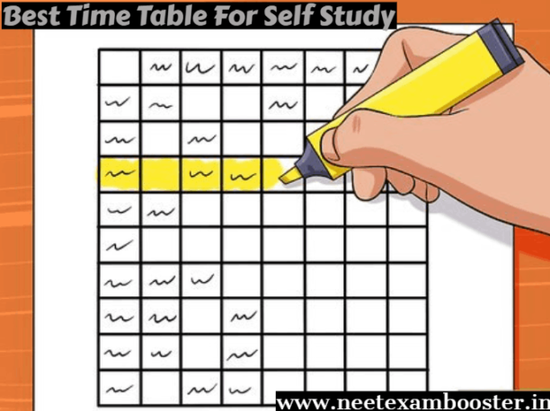 Best Time Table For Self Study
