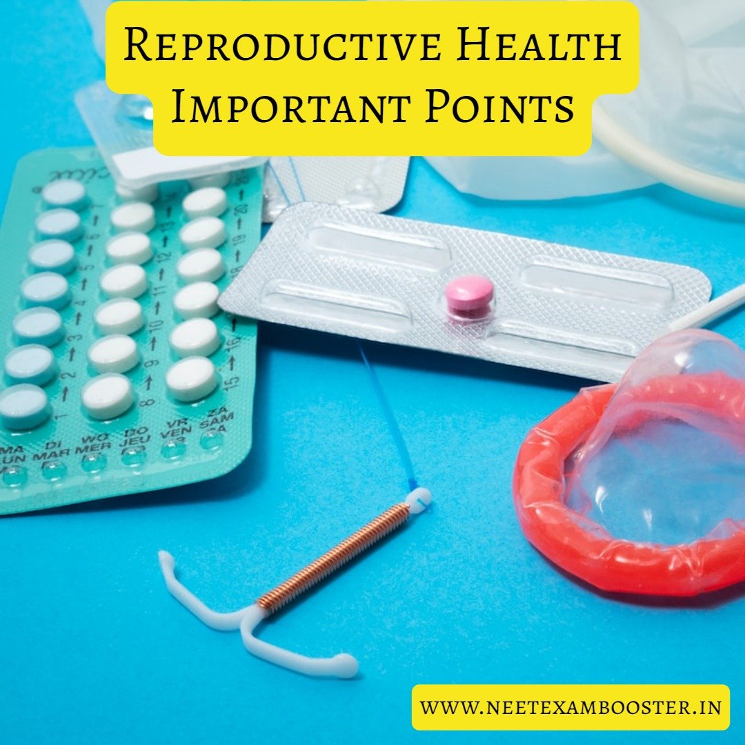 Reproductive Health Important Points For NEET
