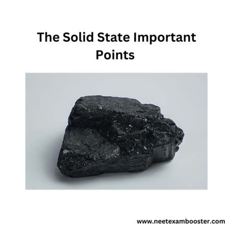 The Solid State Important Points For NEET And JEE NCERT Chemistry Class 12 Chapter 1