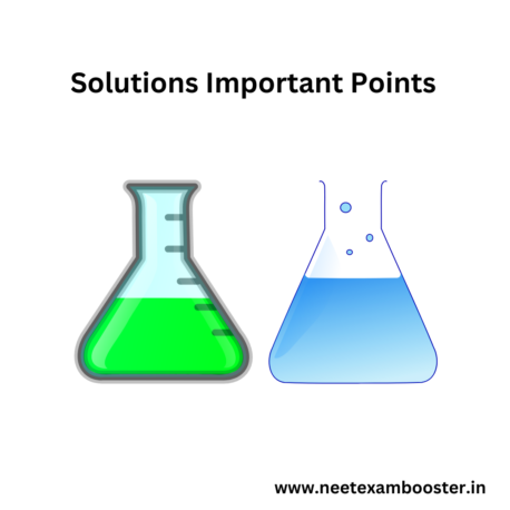 Solutions Important Points For NEET And JEE NCERT Chemistry Class 12 Chapter 2